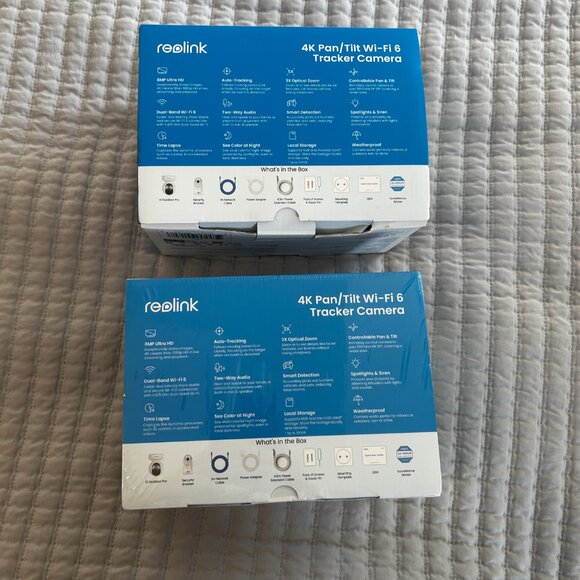 Lot of 2 Reolink E Series E560 4K Pan/Tilt Wi-Fi 6 Tracker Cameras 8MP Ultra HD - Picture 4 of 7